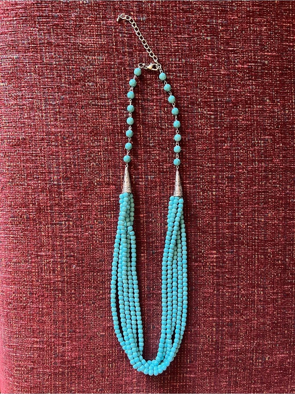 Turquoise Multi-Strand Beaded Necklace